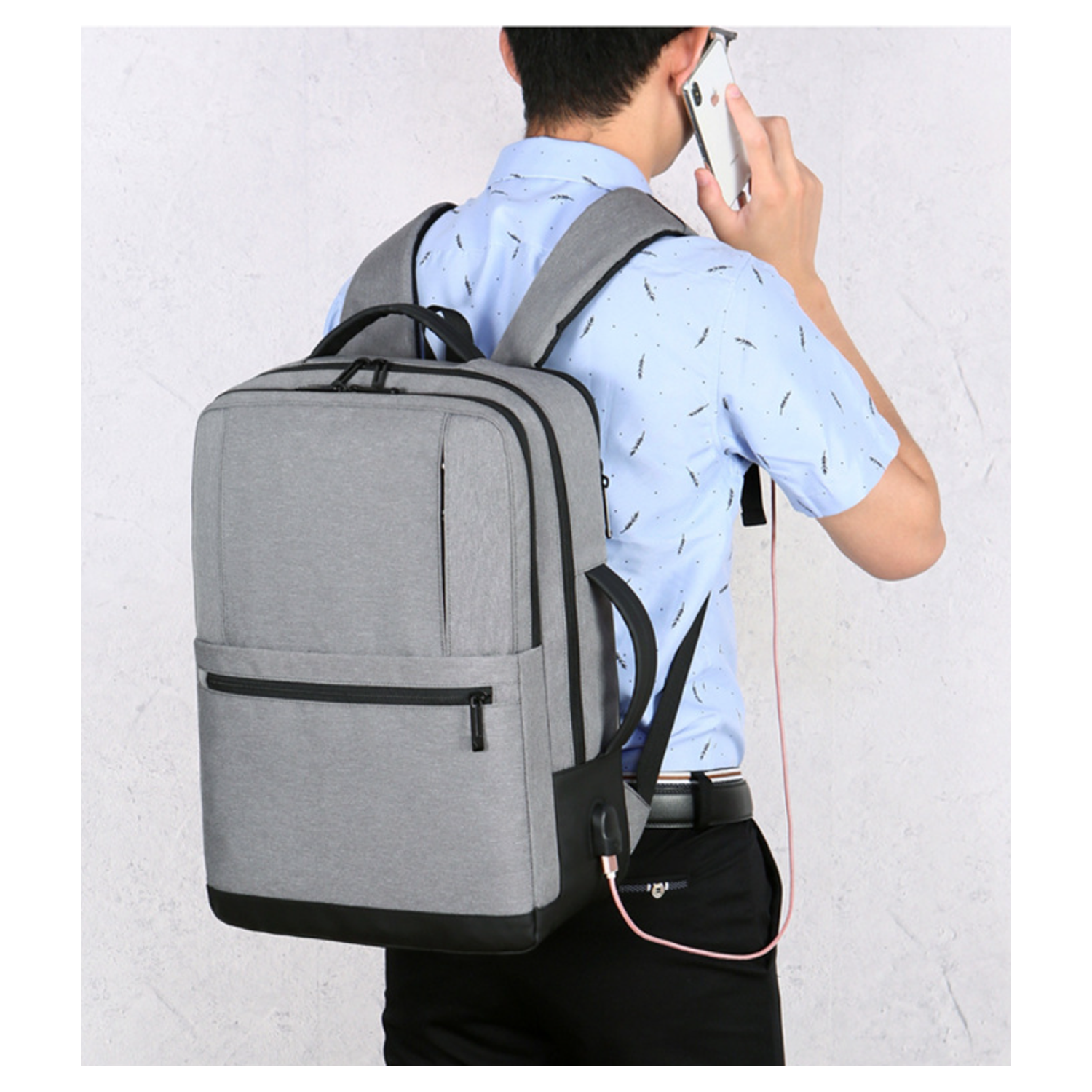 Laptop Backpack w/ USB Charging Port 5