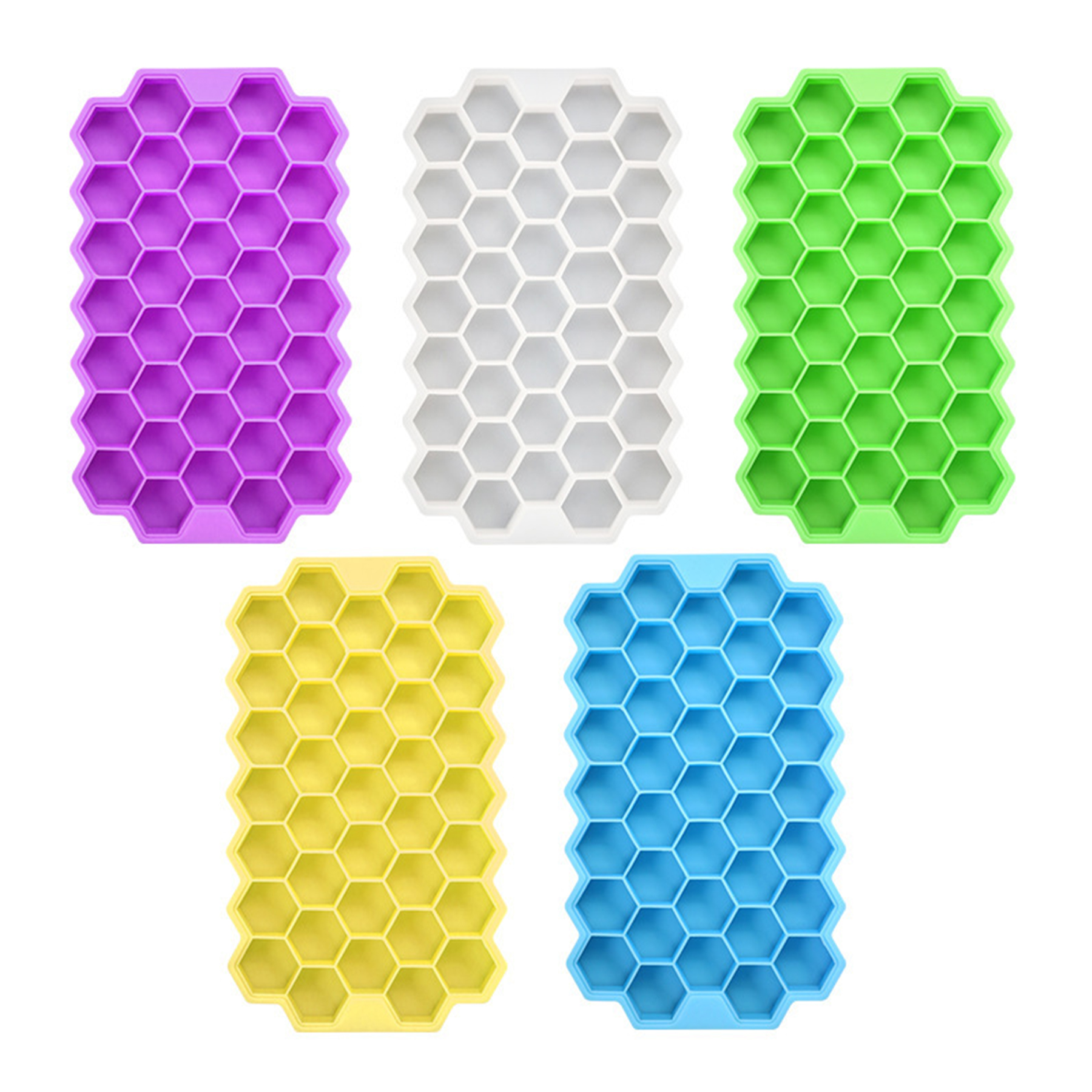 Silicone 37pcs Ice Cube Tray With Cover 2