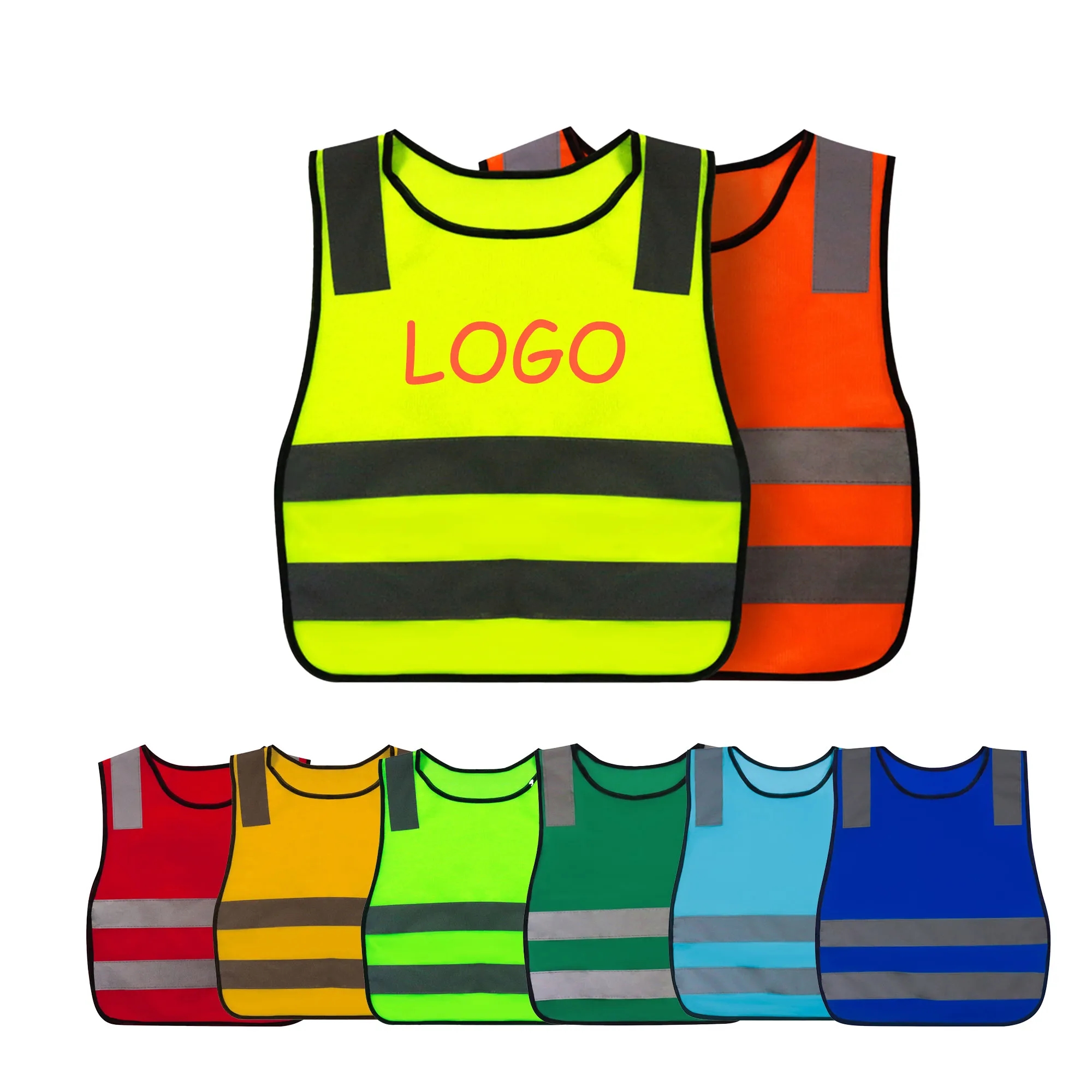 MOQ 10 Child Safety Reflective Vest Training Exercise