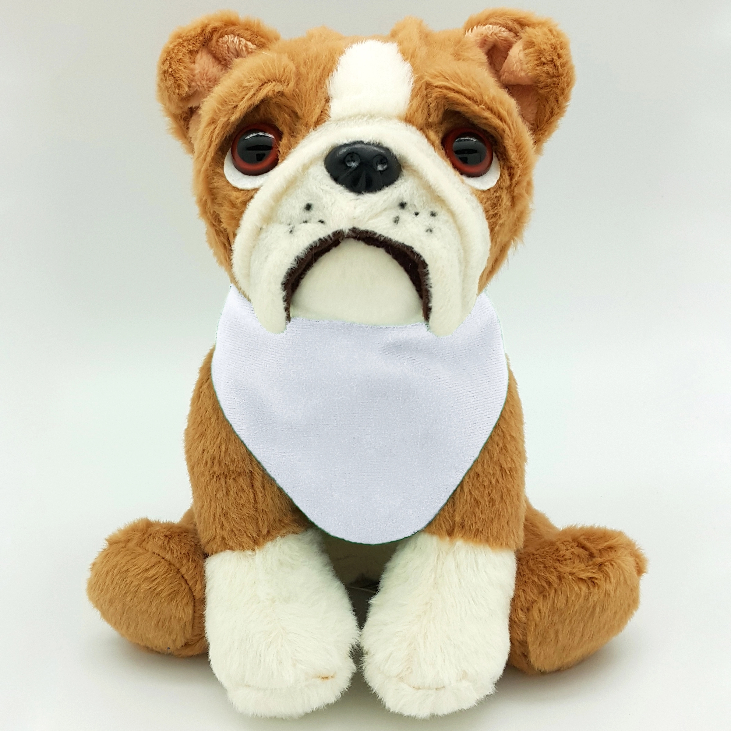 8" Medium Sitting Dog - Large Eyes Bulldog 11