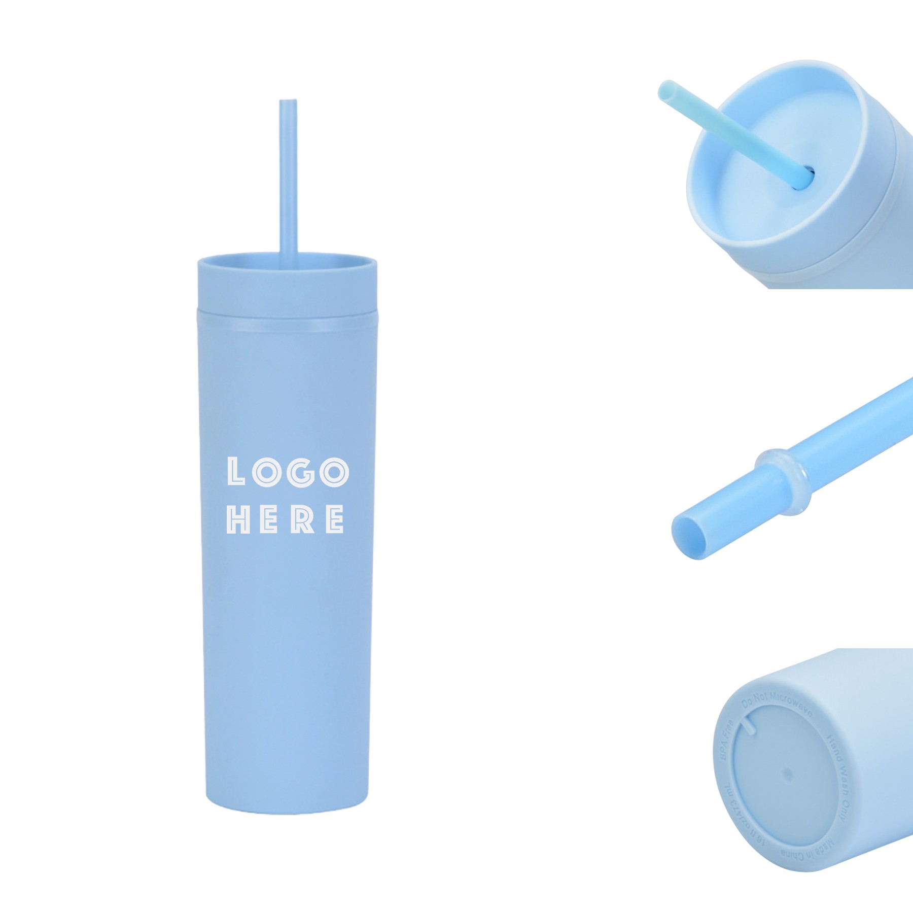 16OZ Double Wall Plastic Water Bottle 2