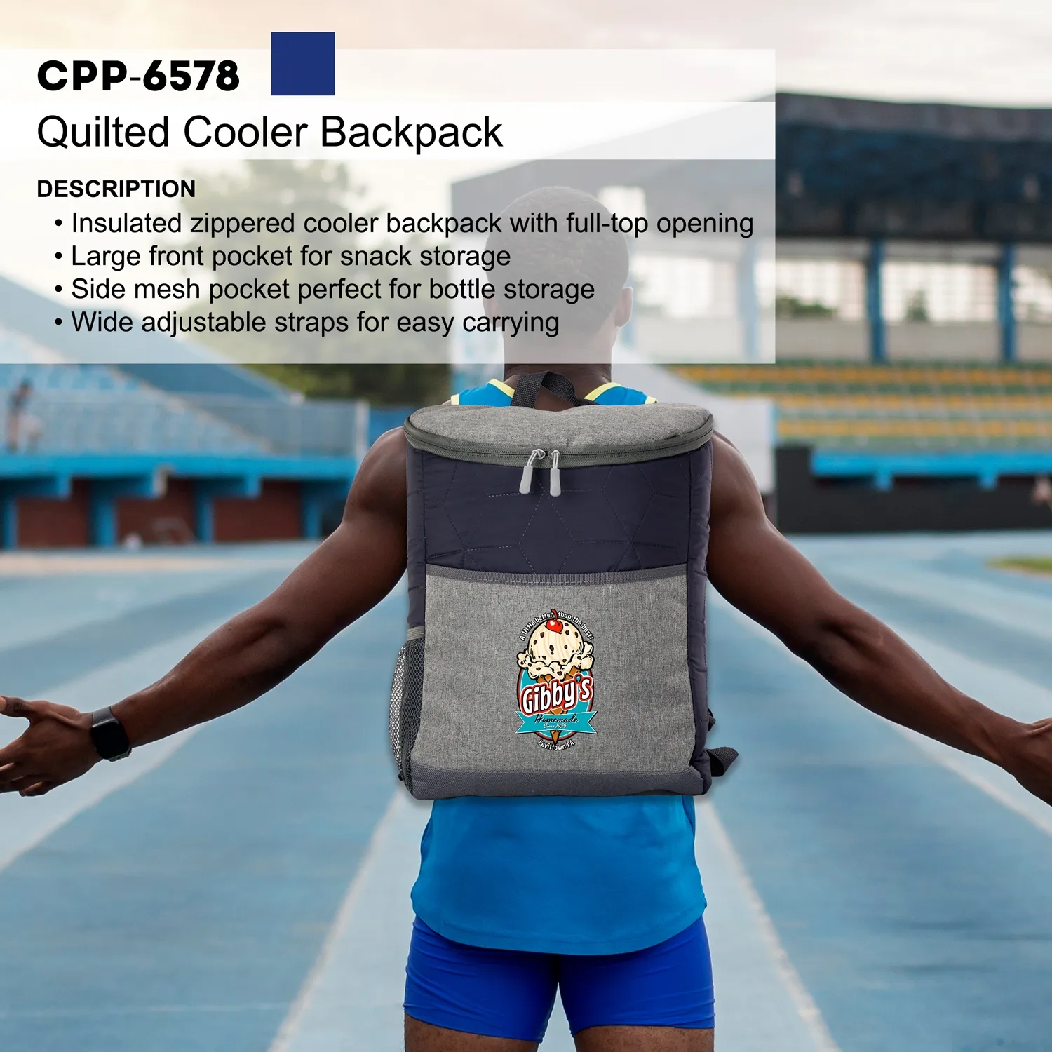 QUILTED COOLER BACKPACK 3