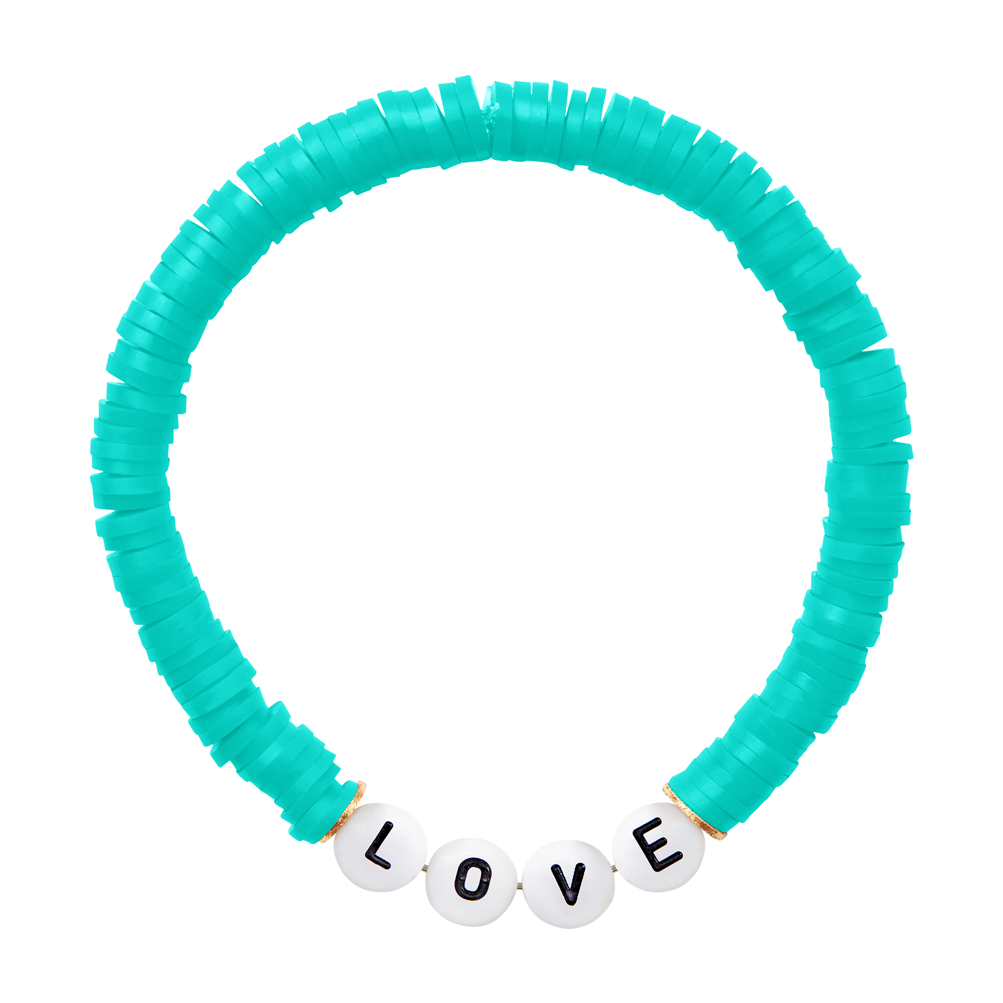 Handmade Bohemian Stackable Letter Beaded Soft Clay Bracelet 4