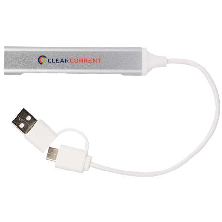Aluminum 4-Port USB-A and C Hub 6