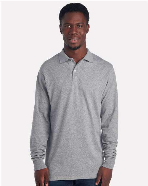 Men's Dri-Power® Long Sleeve Polo - 437LR 25