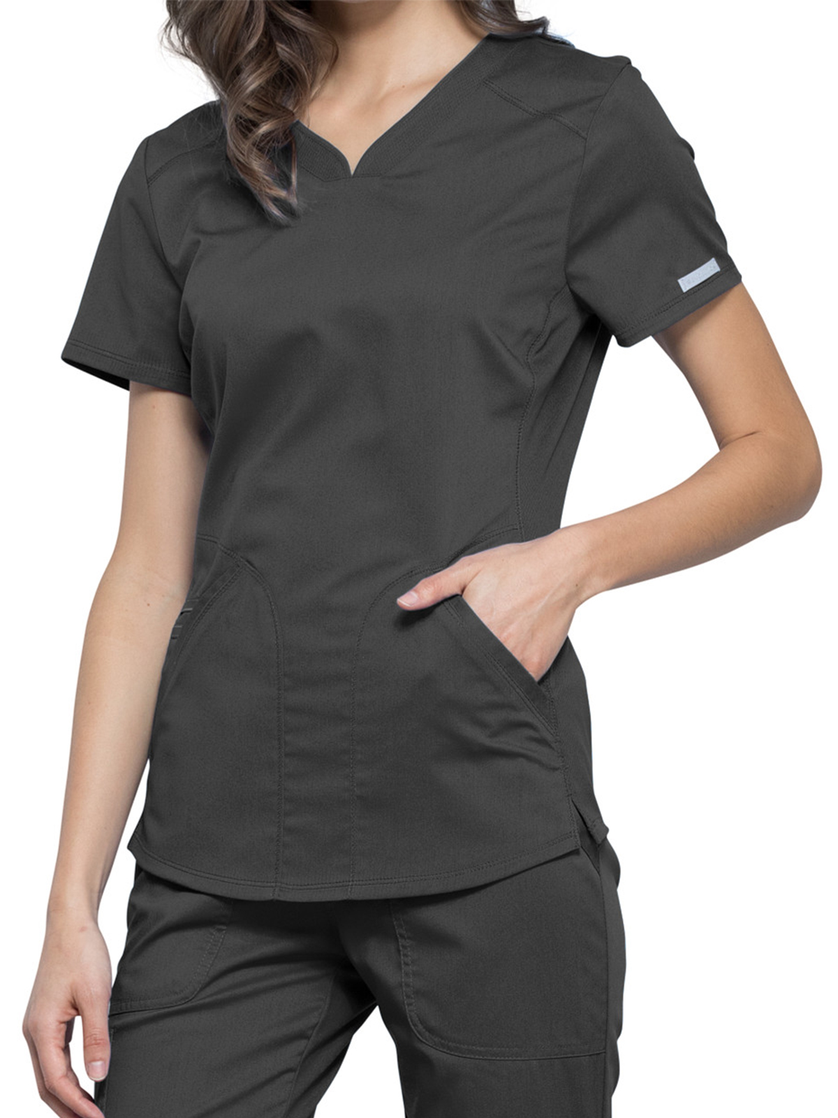 Cherokee - Workwear Revolution - Women's 2-Pocket V-Neck Top 40