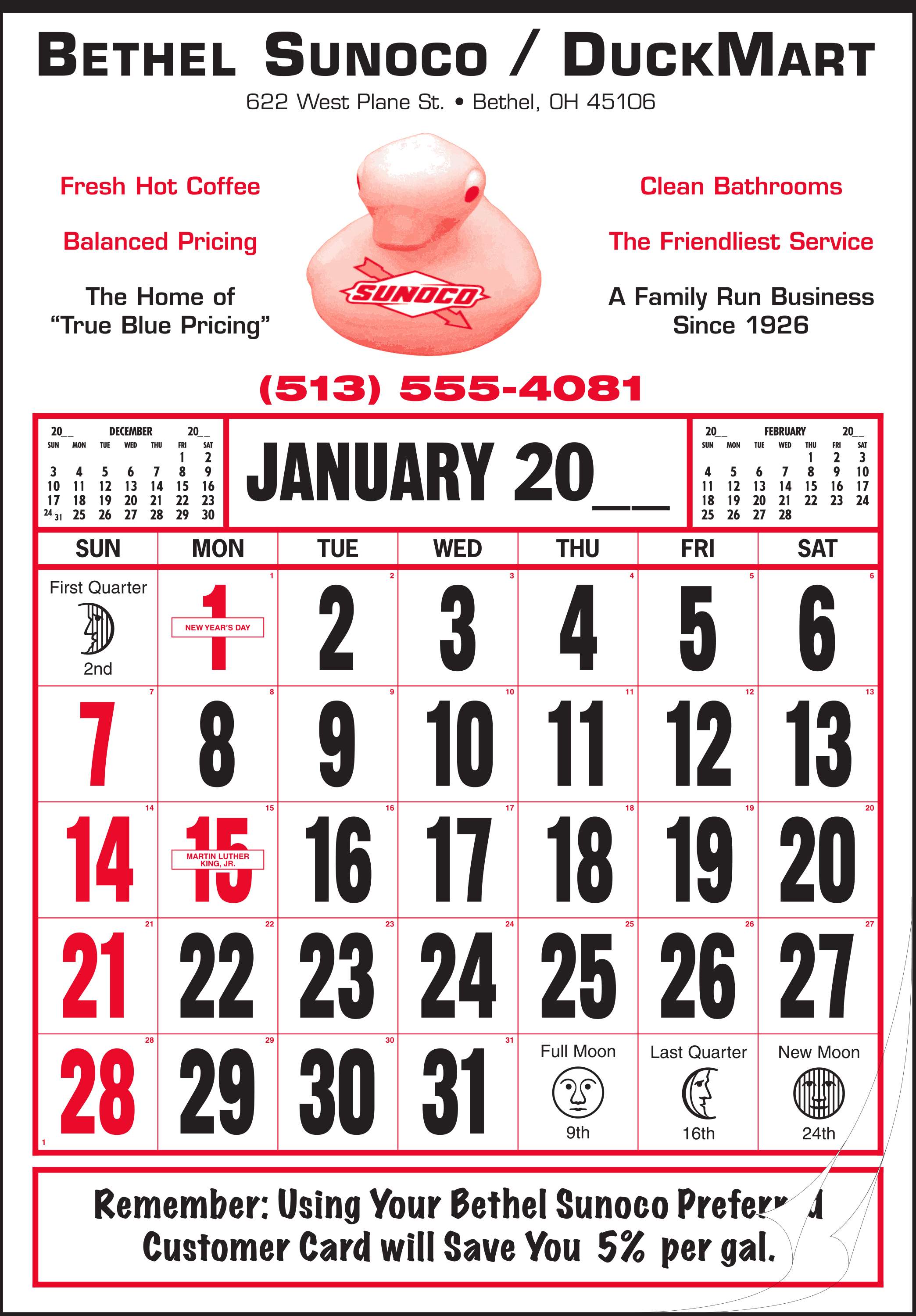 Style 60B 12-Sheet Calendar 2