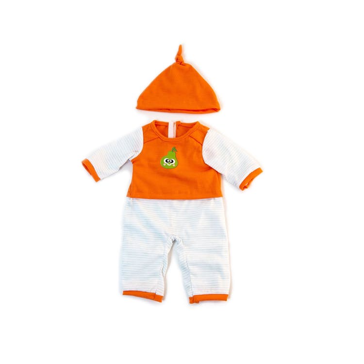 15" Doll's Orange/Striped Pajamas