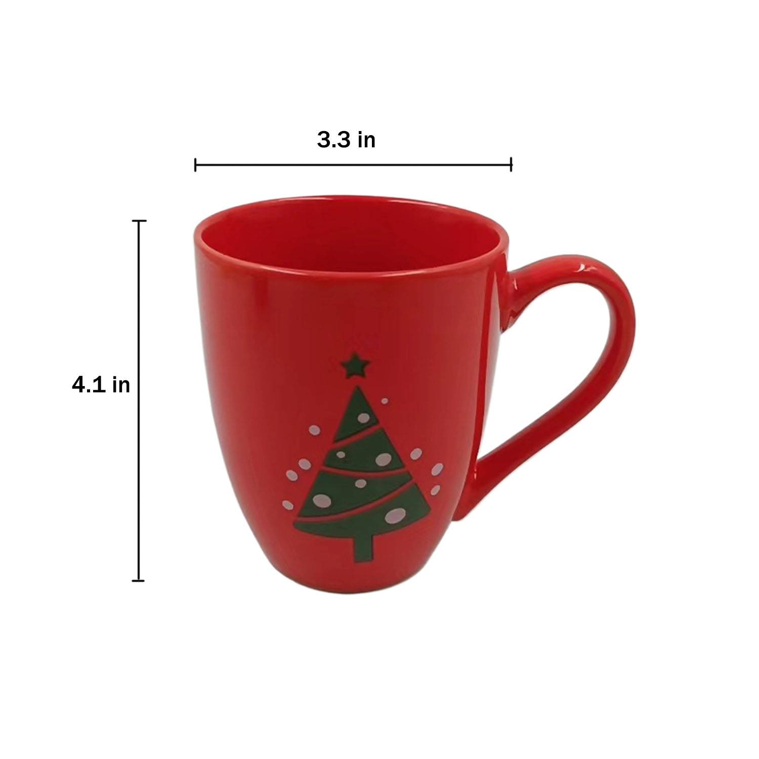 12oz Ceramic Coffee Mug w/ Handle for Household Office 11
