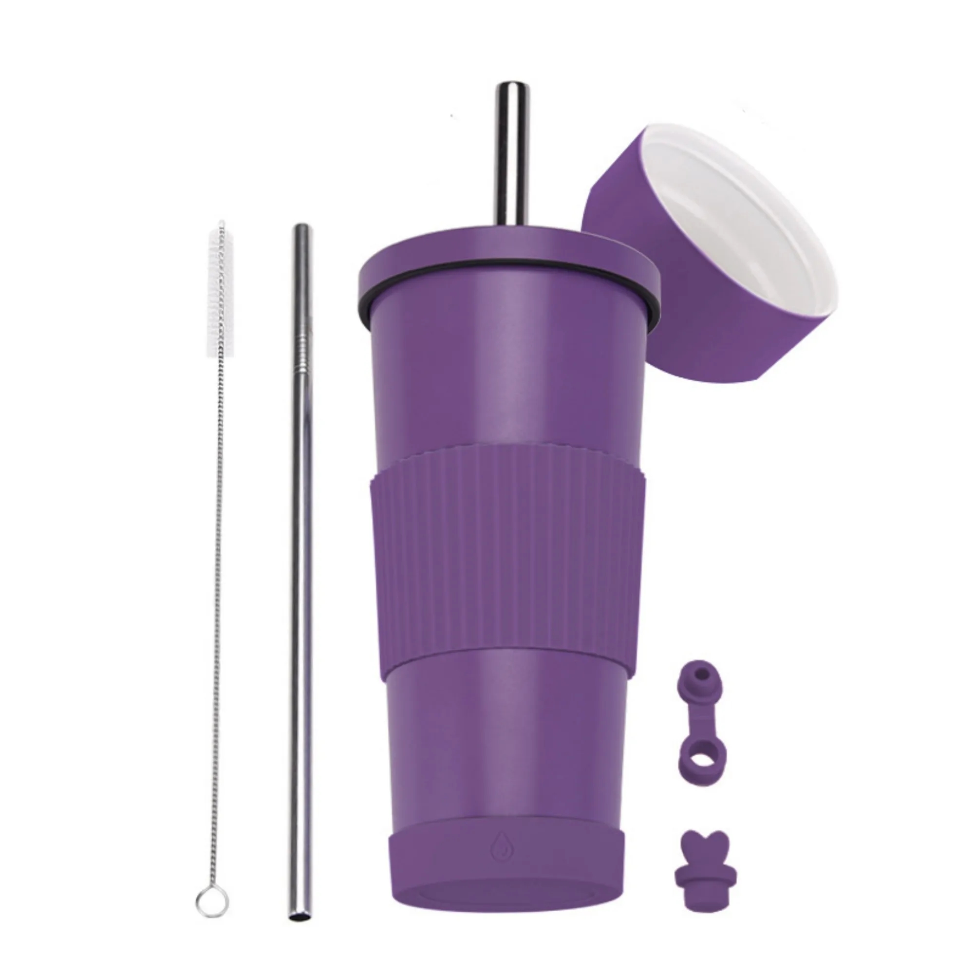24oz Stainless Steel Straw Cup With Ceramic Inner Liner 1