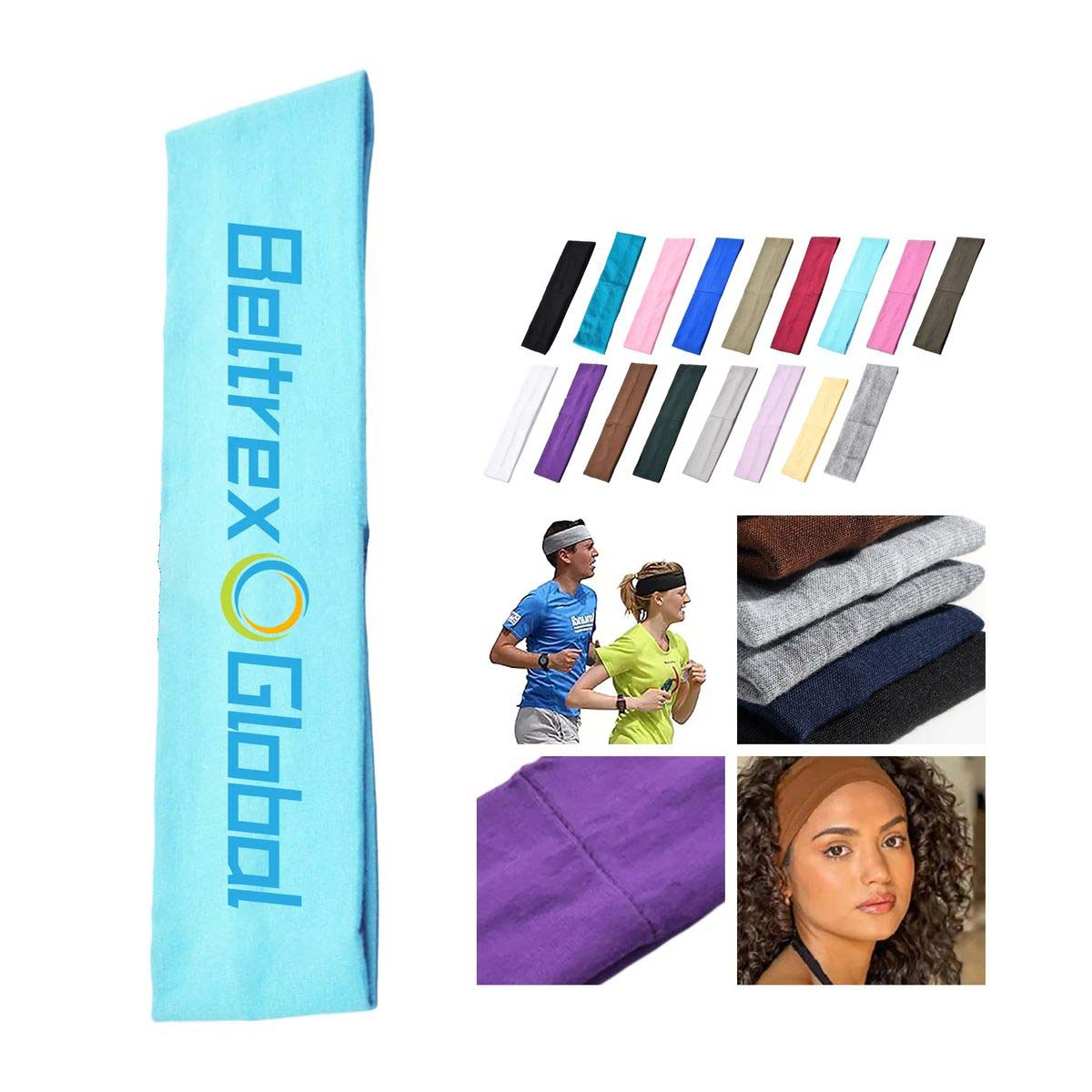 Absorbent Athletic Headband for Exercise and Outdoor Use 15