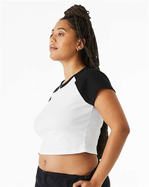 Women's Micro Rib Raglan Baby Tee - 1201 40