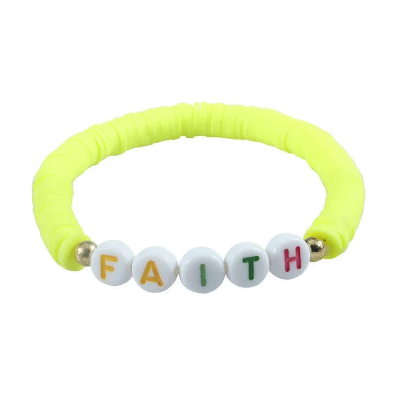 Customized colorful Letters Bracelet 7