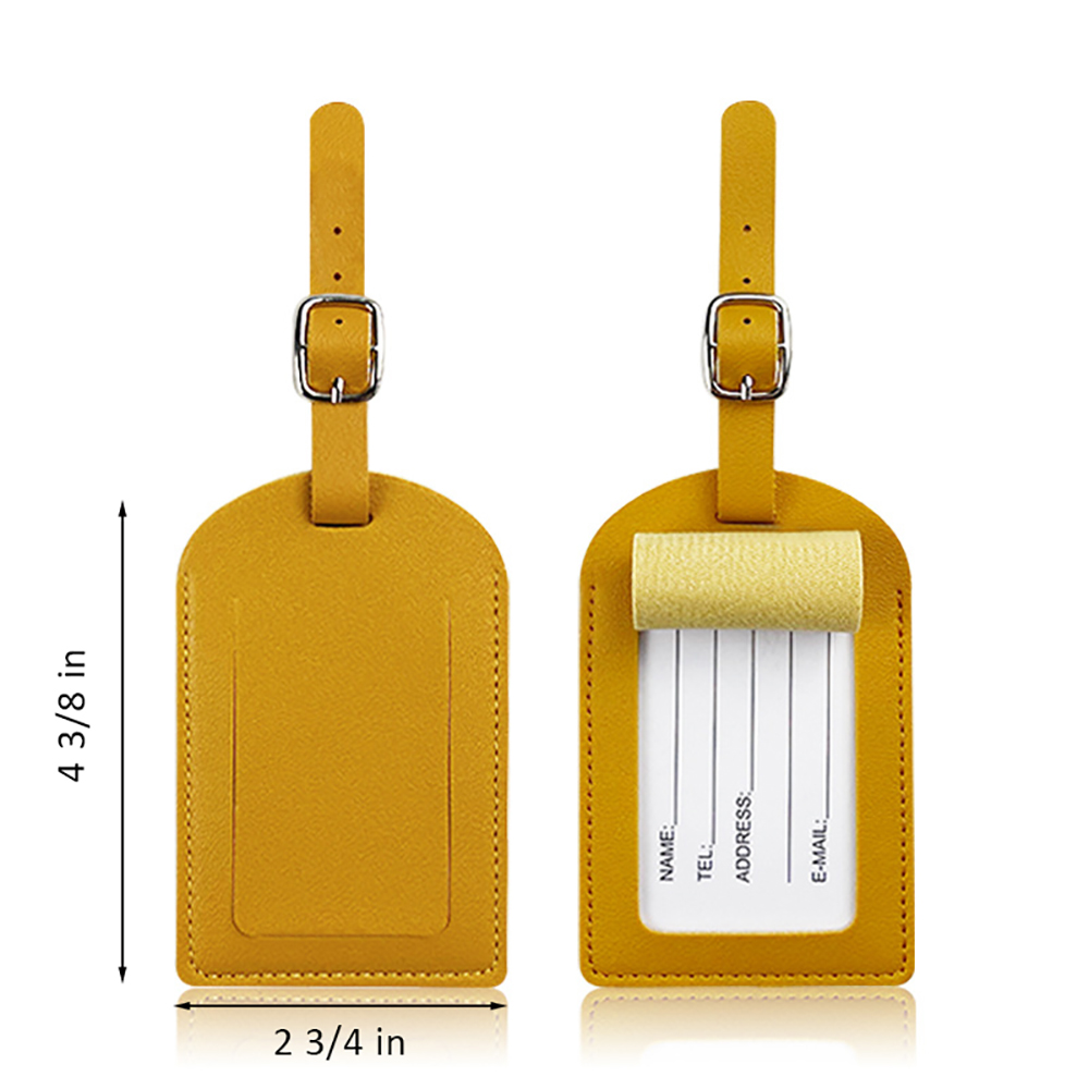 PU Leather Luggage Tags 3