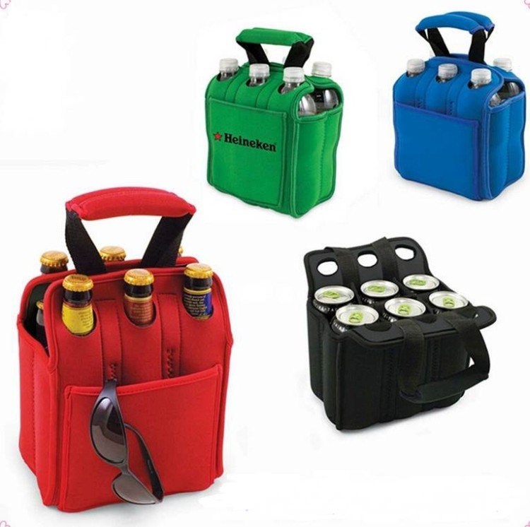 Promotional Neoprene Beer Bottle Cover 6 in 1 Bag 1