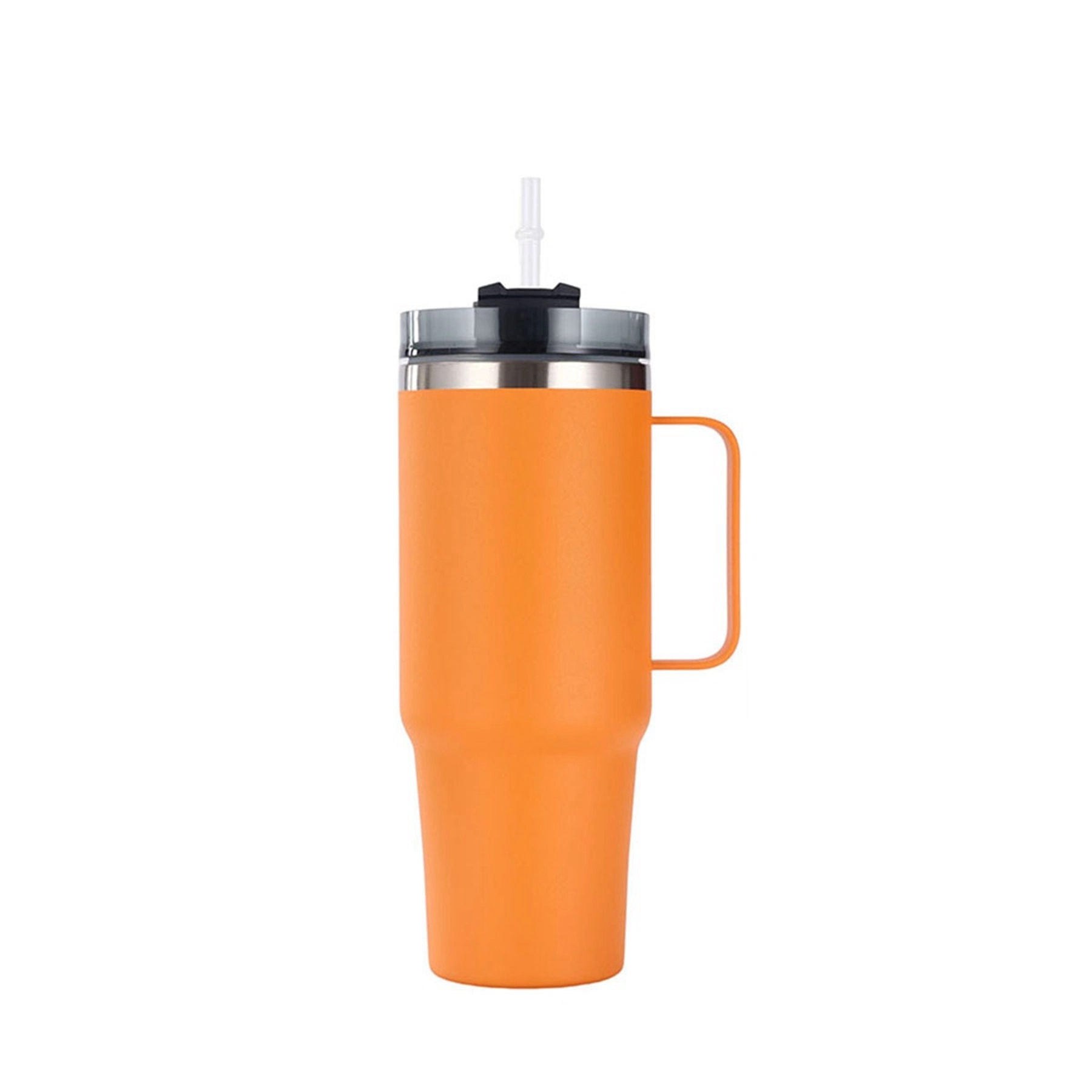 30 Oz. Double Wall Vacuum Mug with Handle & Straw 11