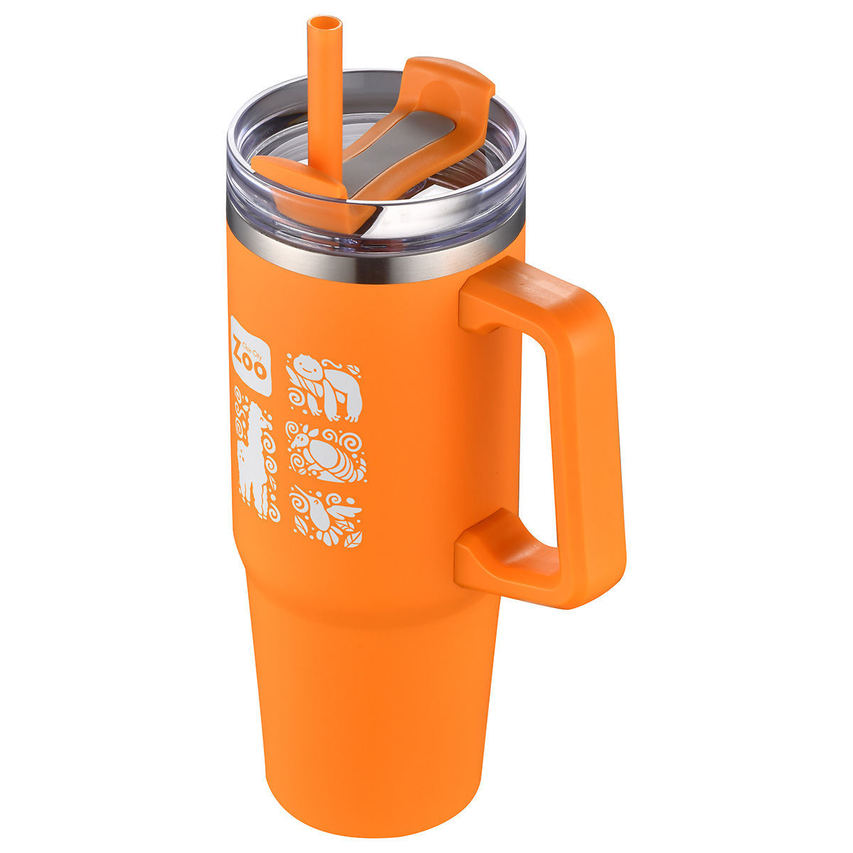 Milo 30 oz Vacuum Insulated Stainless Steel Mug with Straw 15
