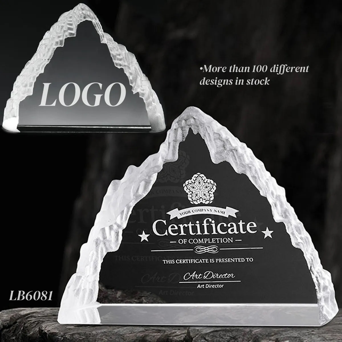 3D Laser Crystal Iceberg Award Trophy Paperweight 4