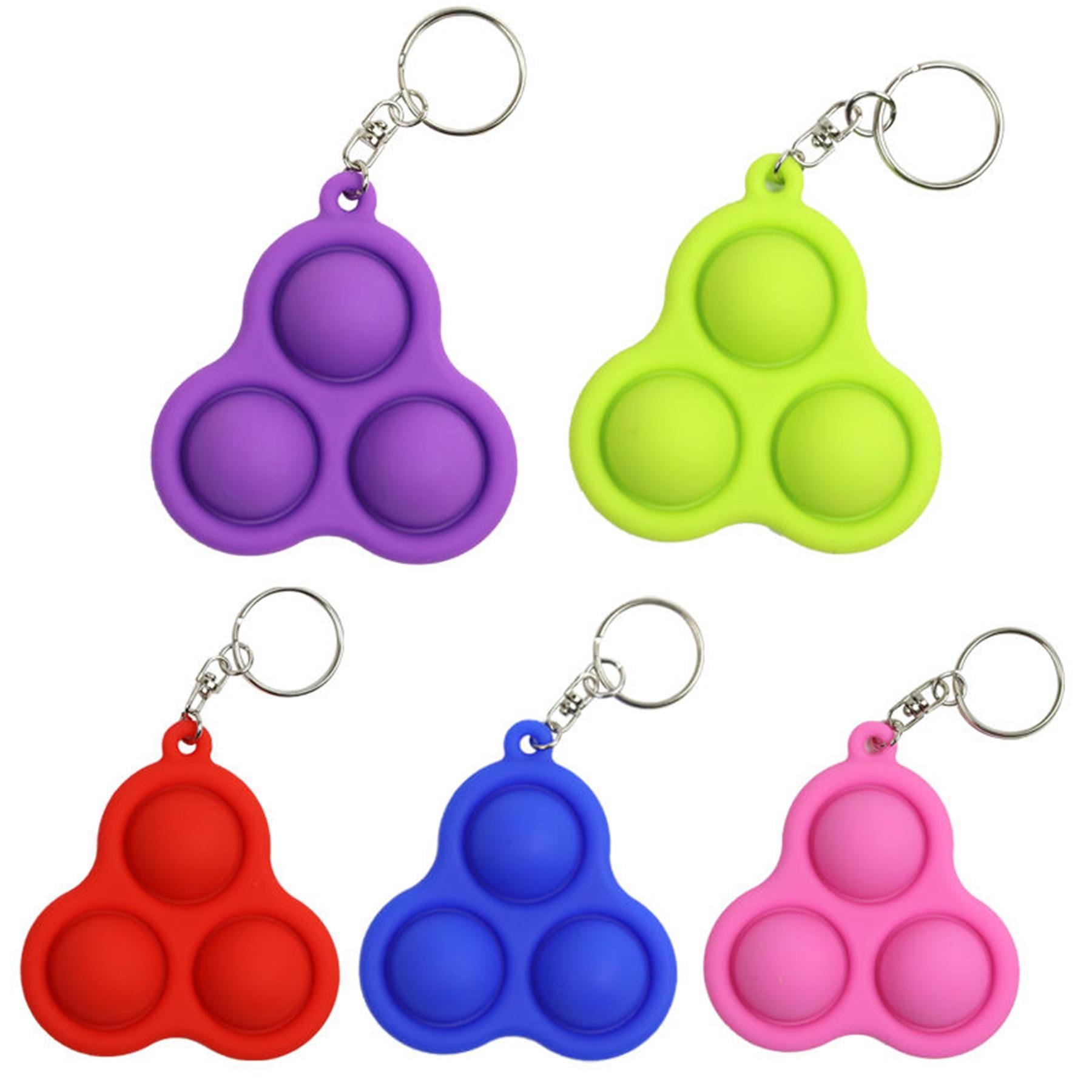 Silicone Pop Bubble Fidget Keychain 1