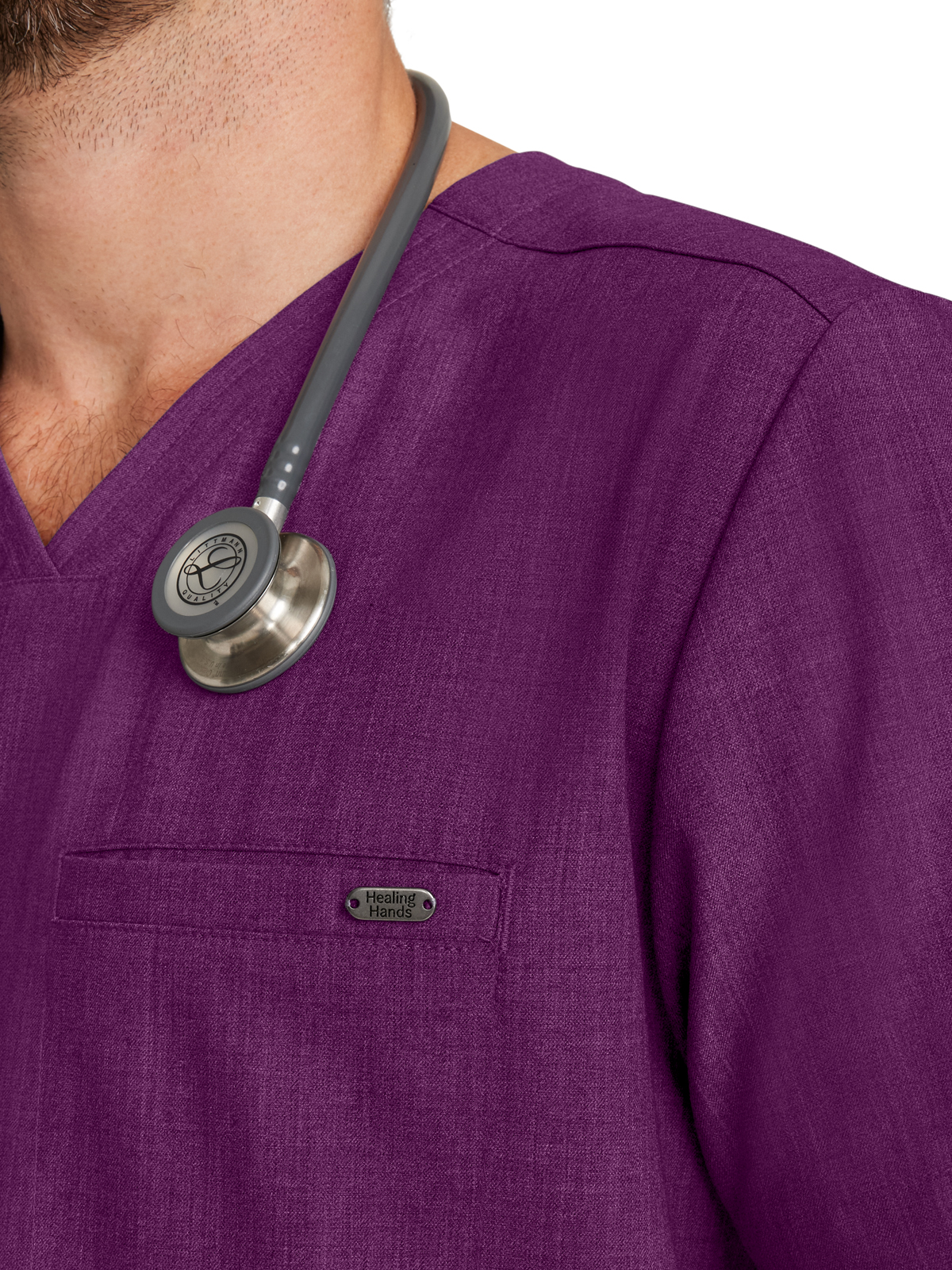 Healing Hands - HH Quest - Men's 1-Pocket V-Neck Top 17