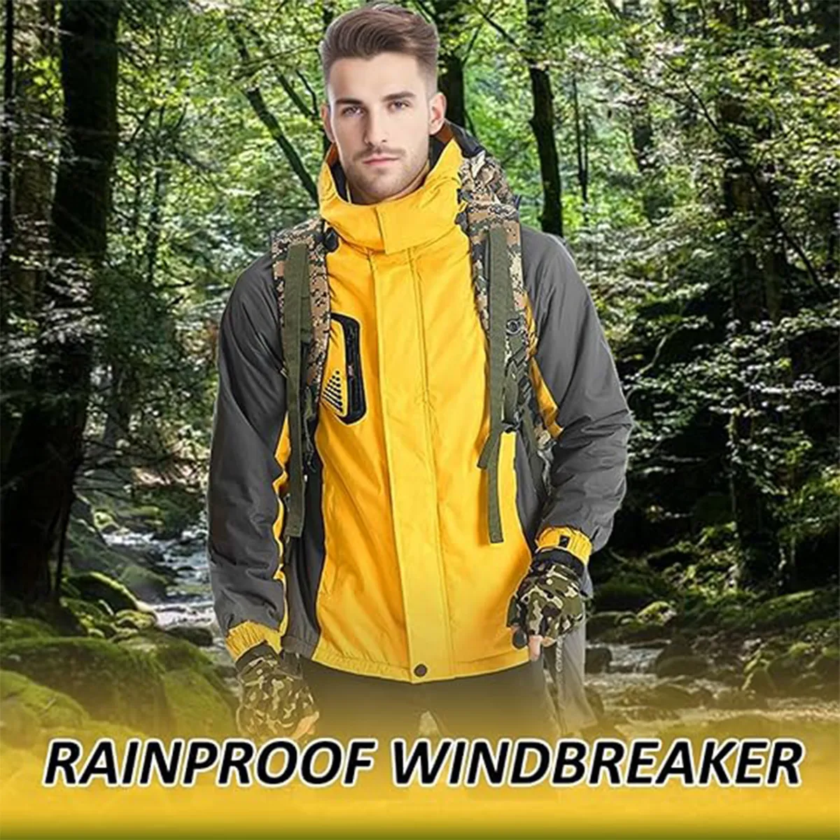 Windproof Multi Pockets Multifunctional Detachable  Jacket 6