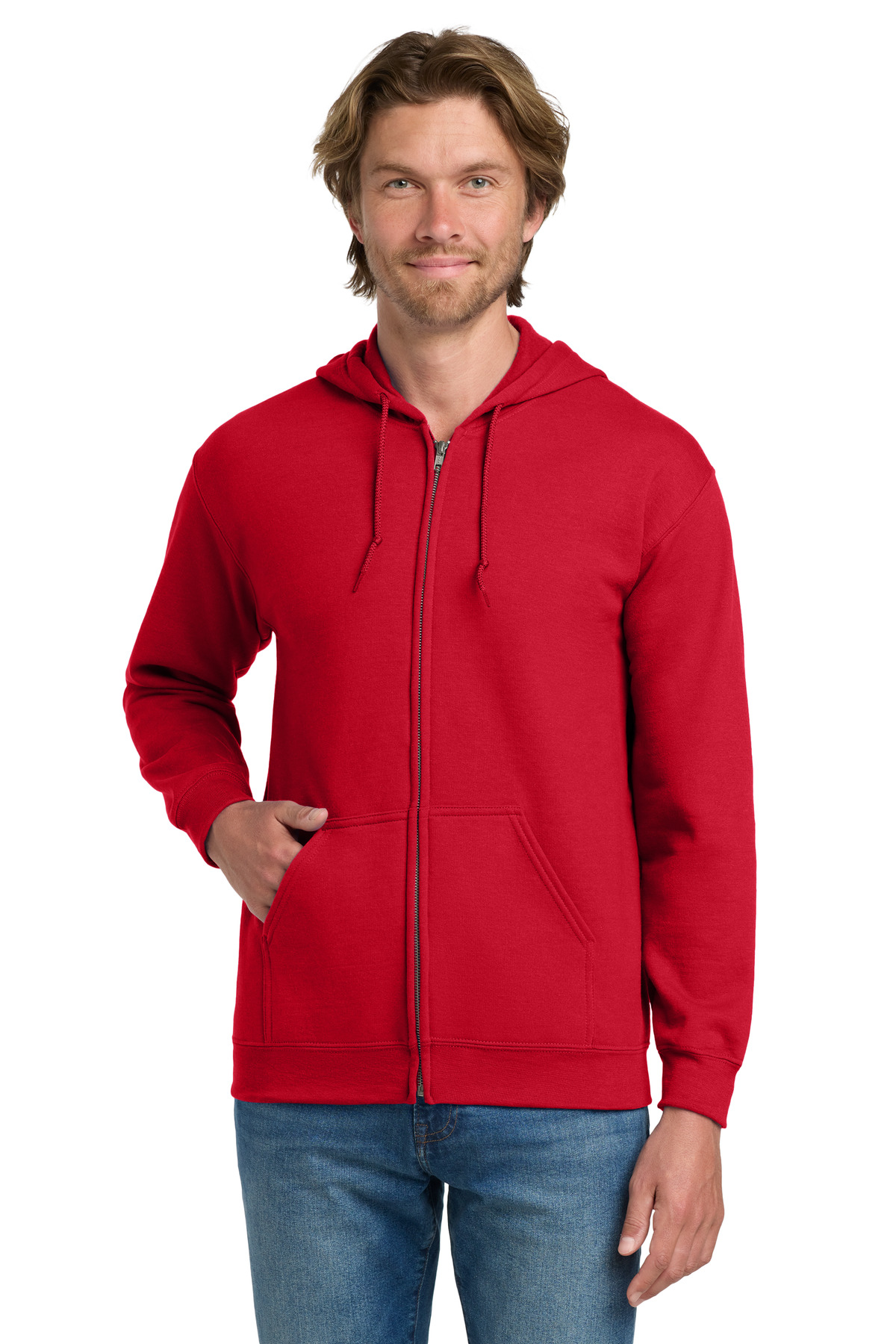 Gildan - Heavy Blend Full-Zip Hooded Sweatshirt. 18600, custom hoodie or sweatshirt with logo imprint 113