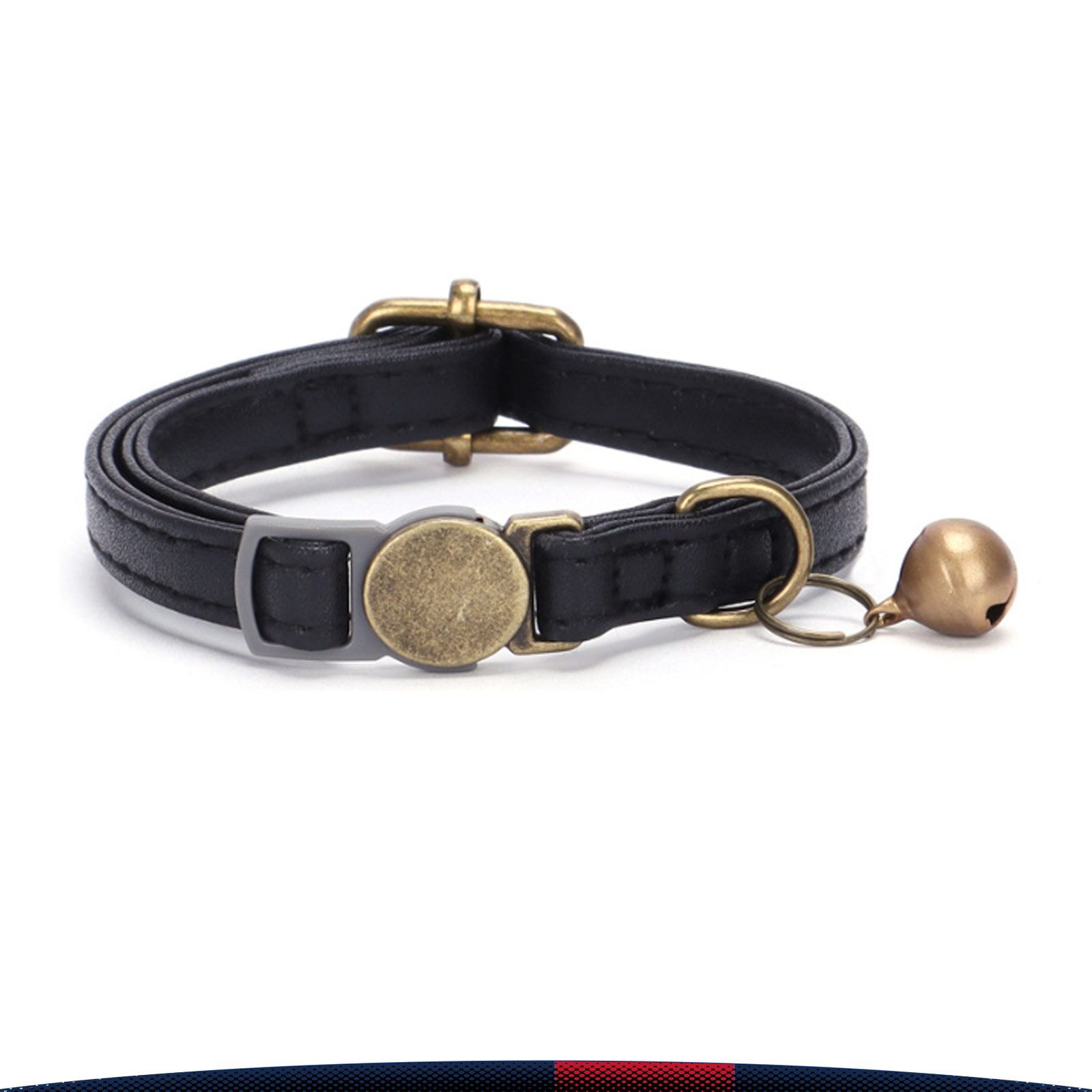 Japhet Retro PU Breakaway Cat Collar 2