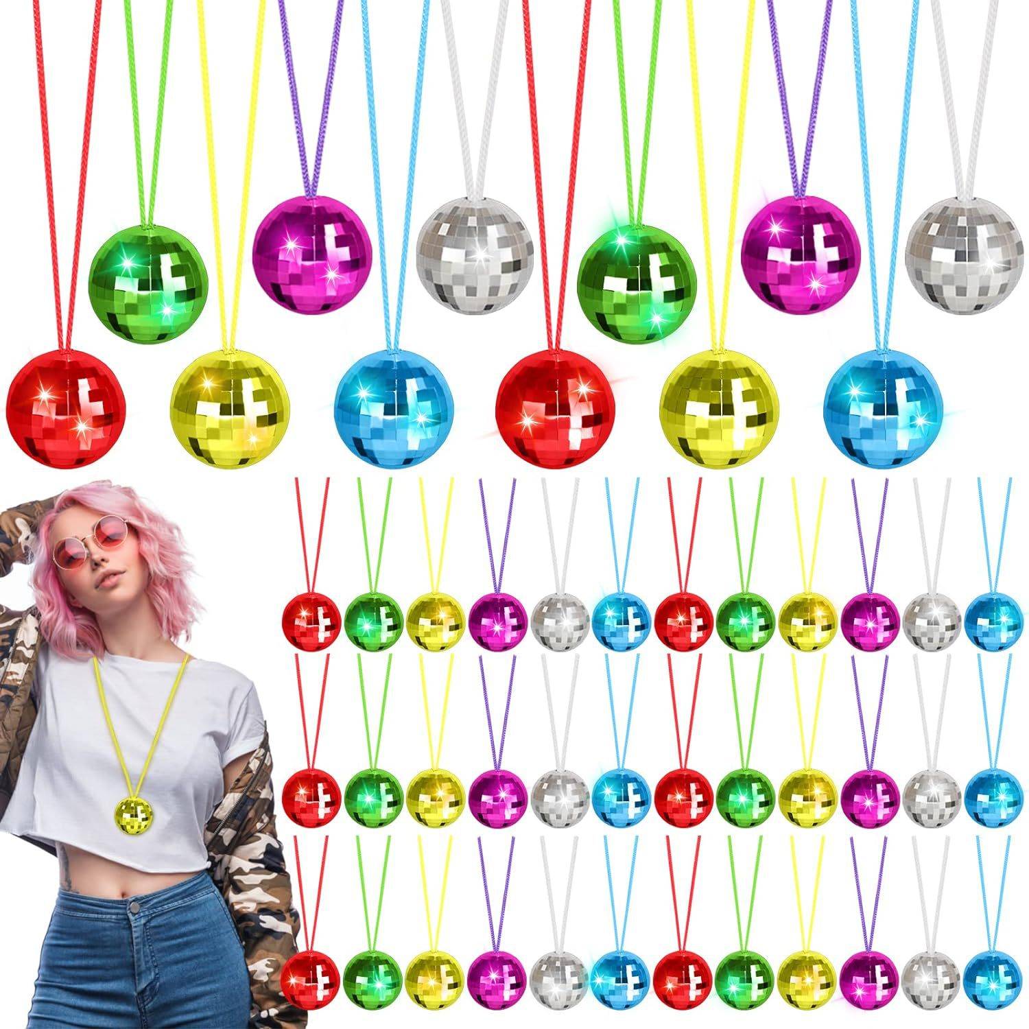 Disco Ball Necklaces 5