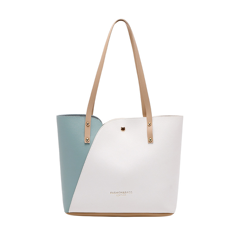 PU Color - Blocked Tote Bag 2