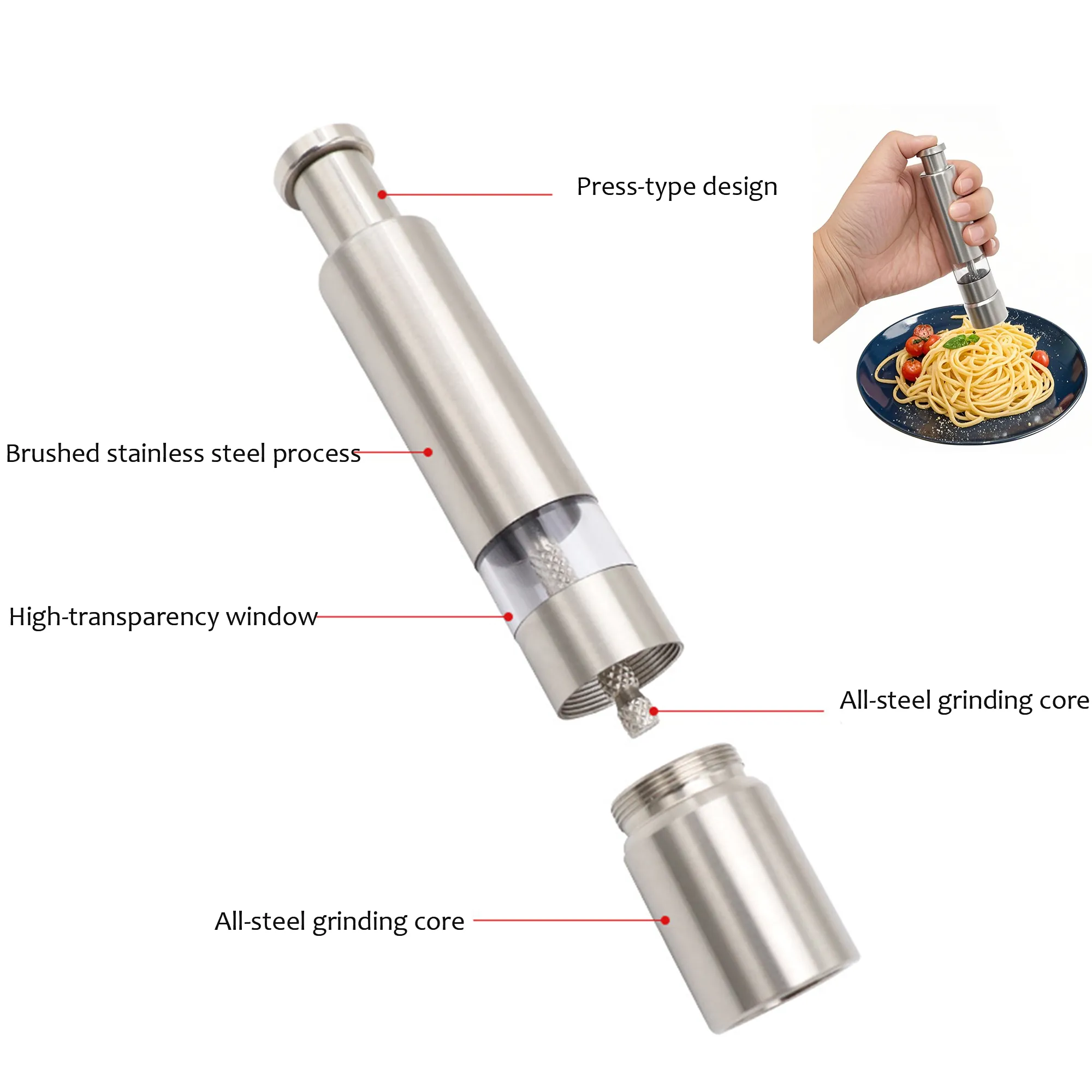 Stainless Steel Button Grinder 3
