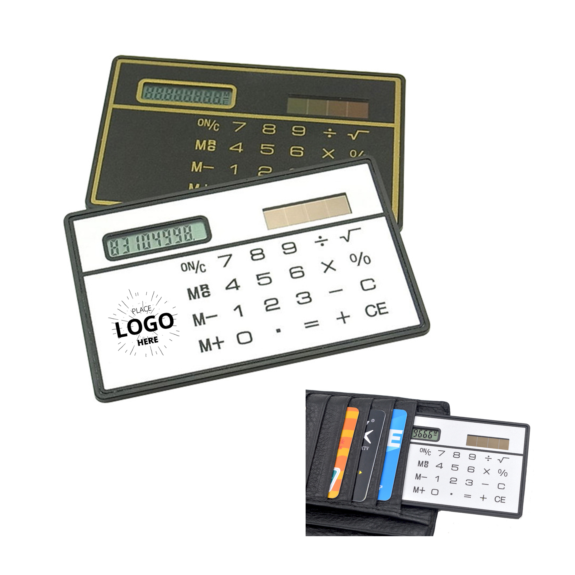 Mini Credit Card Design Solar Power Pocket calculator 1