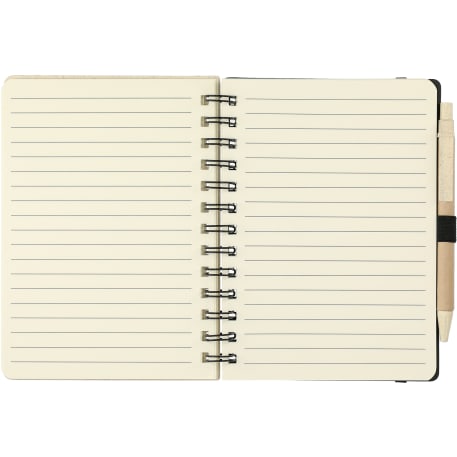 FSC® Mix 5" x 7" Wheat Straw Notebook with Pen 46