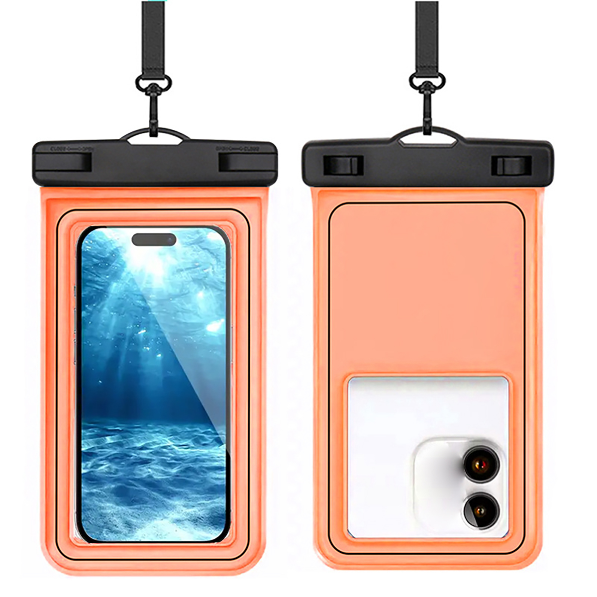 Waterproof Phone Pouch with Touchscreen Lanyard 4