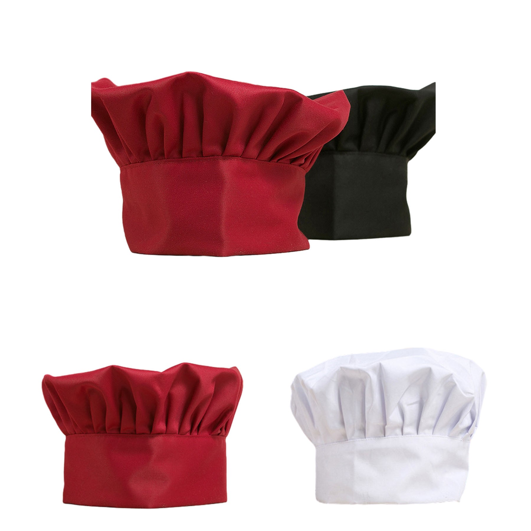 Premium Adjustable Elastic Baker Kitchen Cooking Chef Cap 2