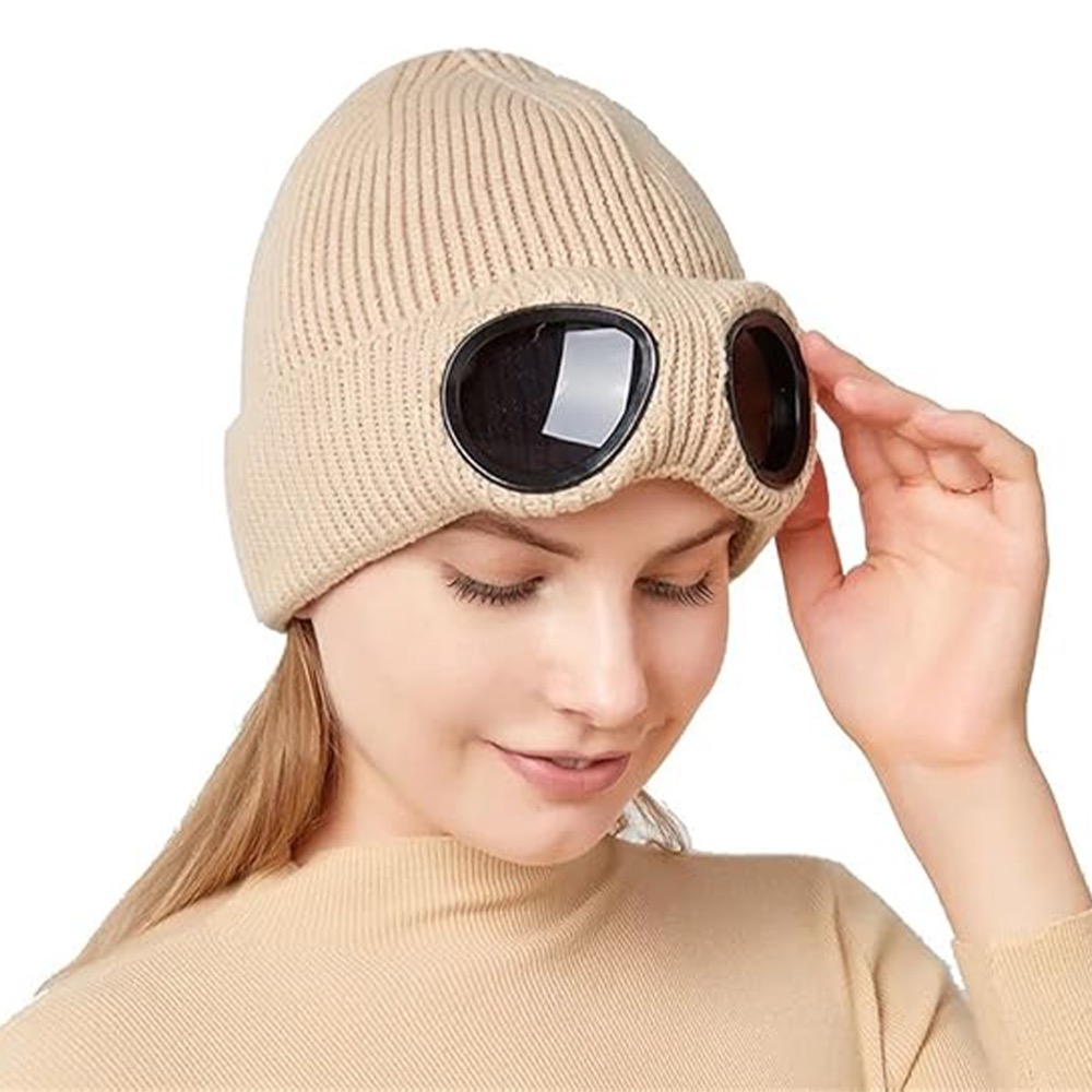 Ski Hats With Windproof Glasses 6