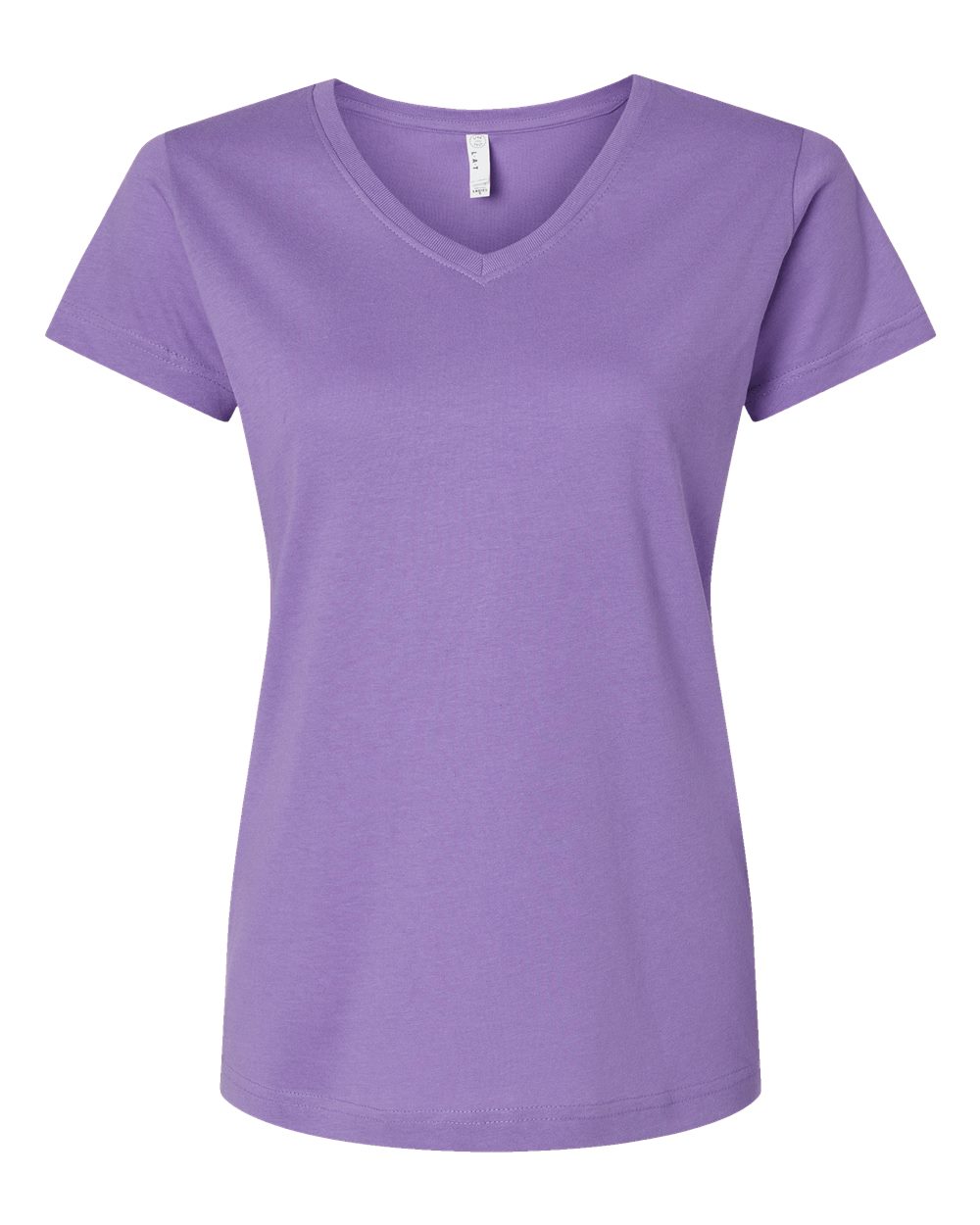 Women's Fine Jersey V-Neck Tee - 3507 80