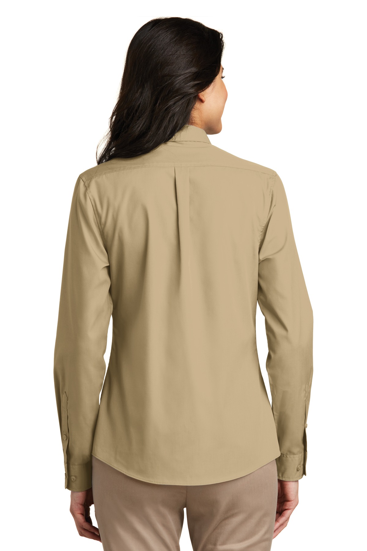 Port Authority Women's Long Sleeve Carefree Poplin Shirt. LW100 2