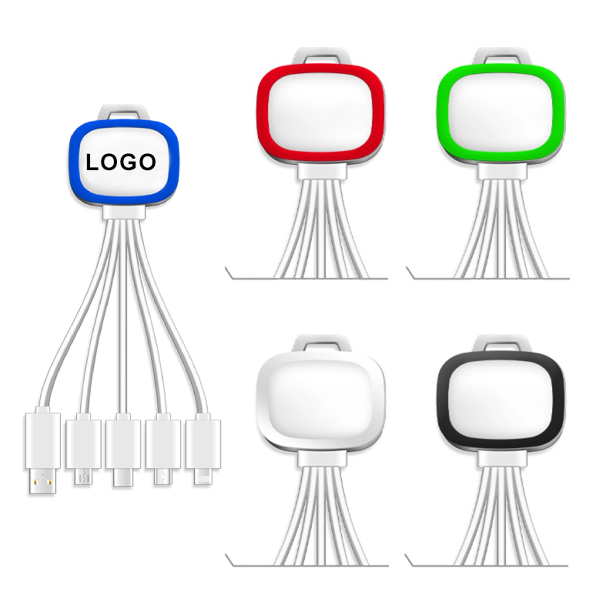 5 In 1 USB LED Data Cable 2