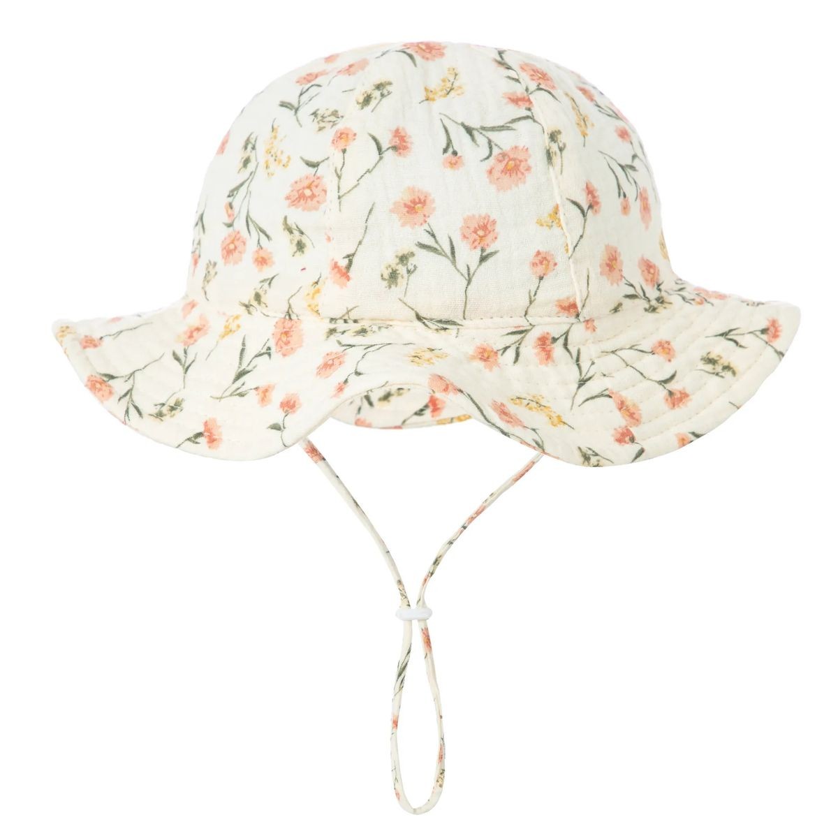 Infant Cotton Hat with Chin Strap 21