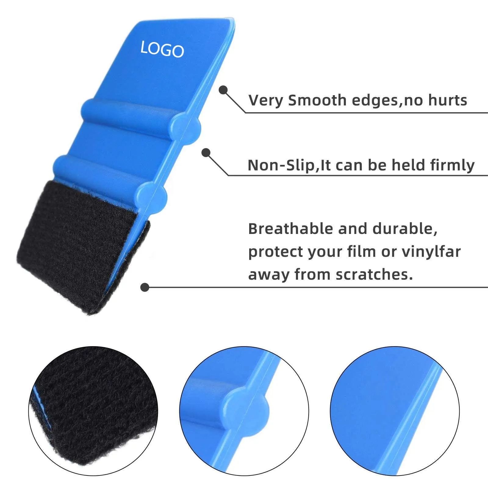 4 Inch Black Edge Squeegee For Car Wrap Film 9