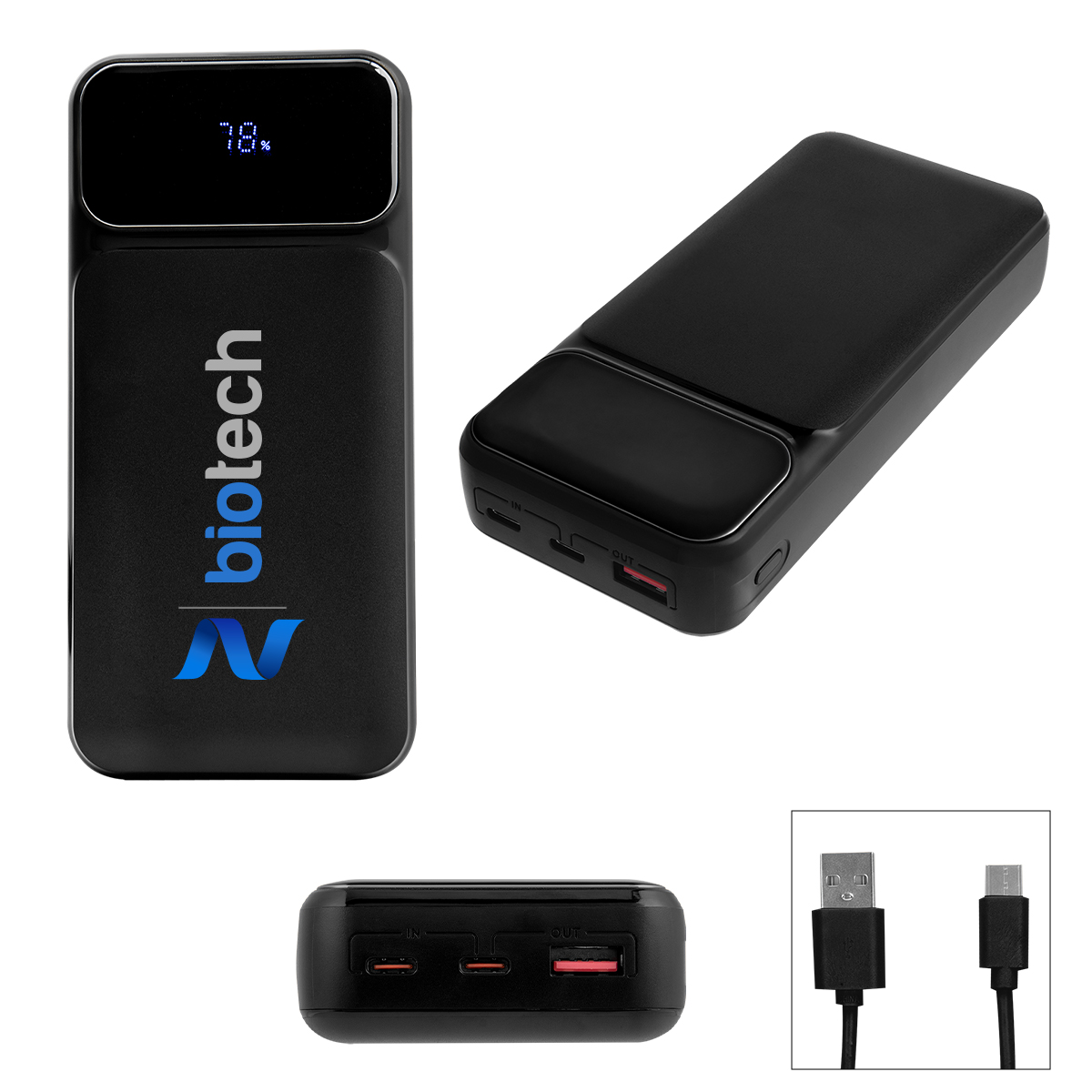 65W Fast Charge 20,000 mAh Laptop Power Bank 4