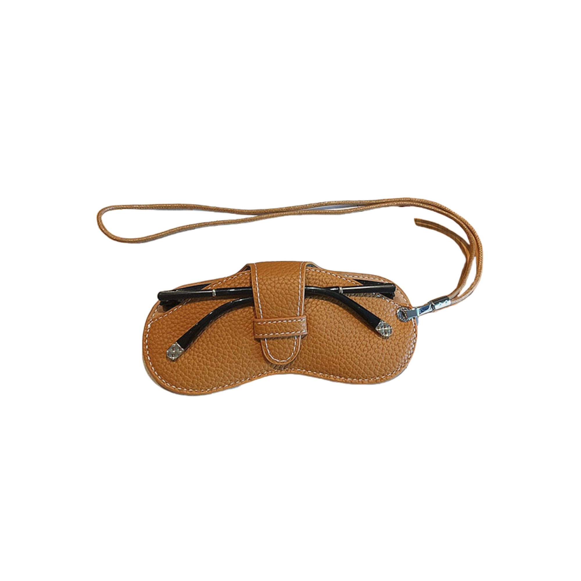 Soft Leather Sunglasses Pouch With Lanyard 7