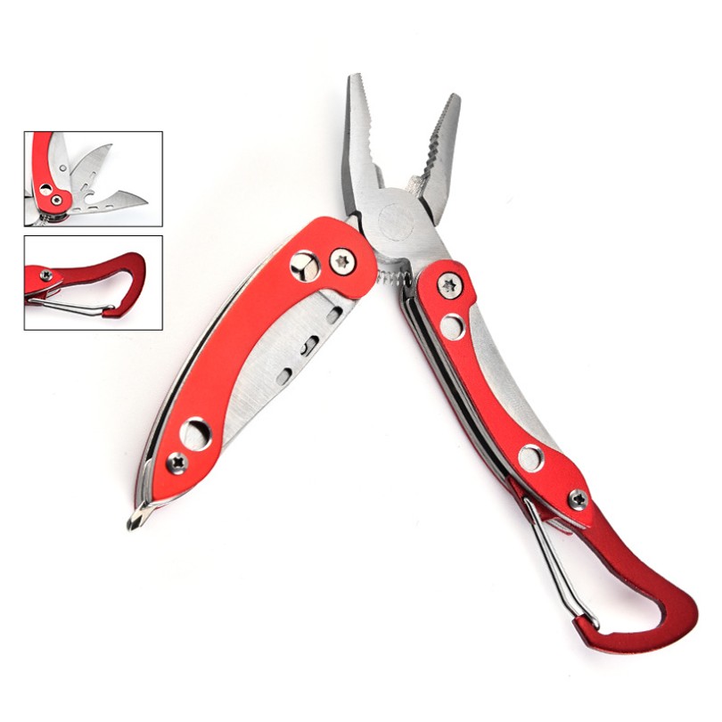 Multi-Tool Folding Pliers with Carabiner 7