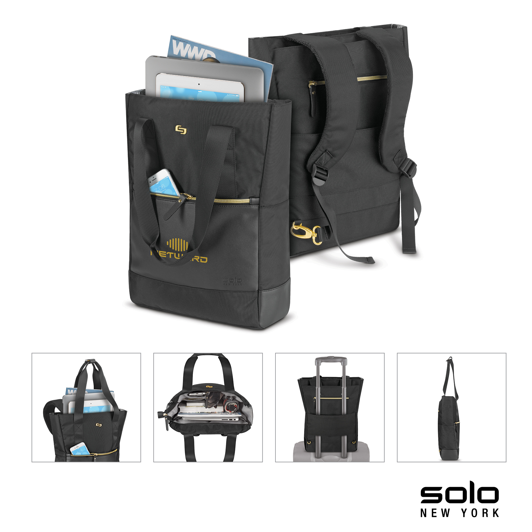 Solo New York Parker Hybrid Backpack Tote 14