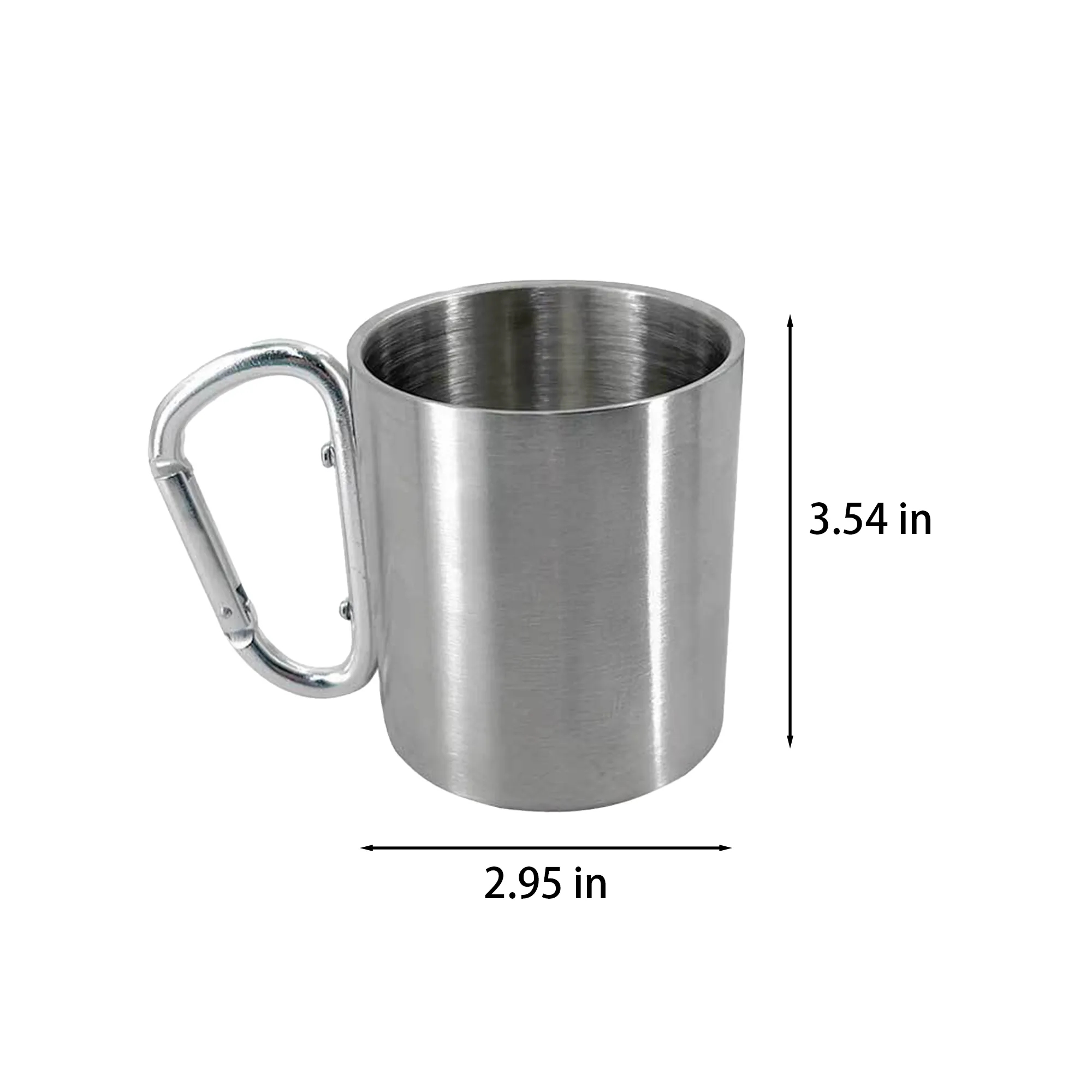 Double-Layer Stainless Steel Carabiner Mug 4