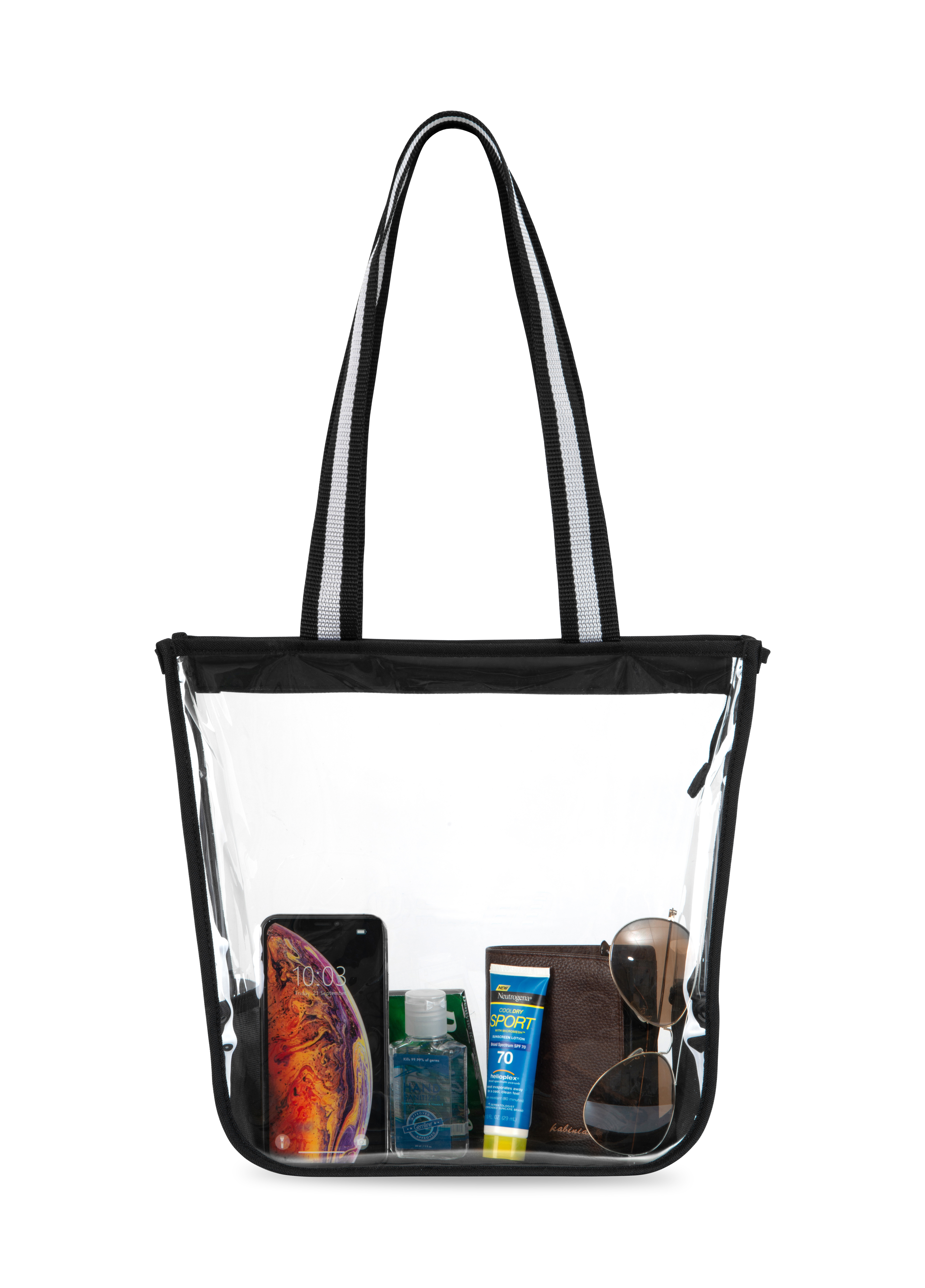 Sigma Clear Zippered Tote 20