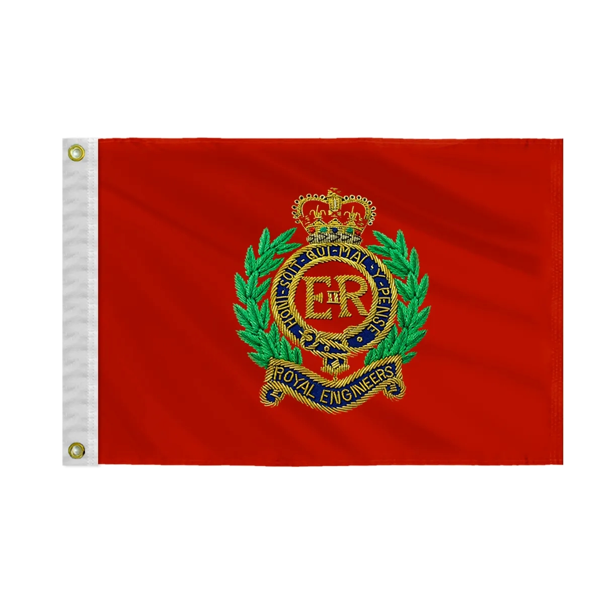 Applique & Embroidered Flag 14" x 20" Nylon 3