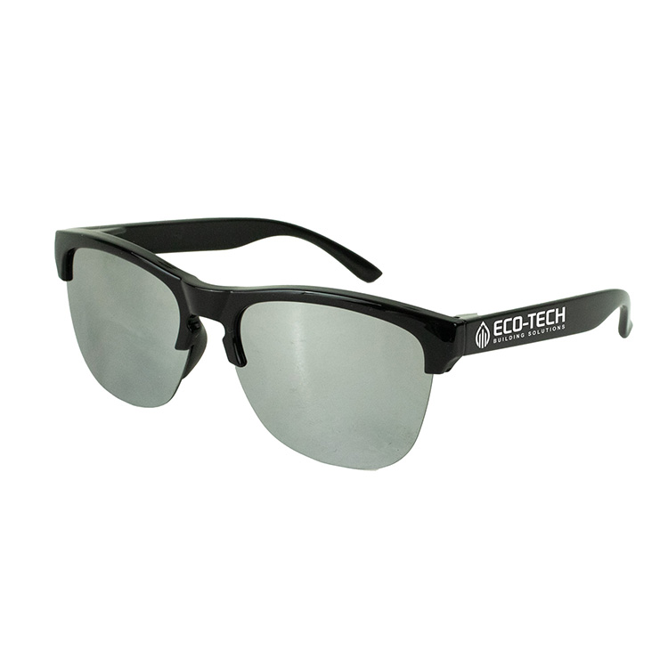 "CAMBRIA" Recycled Half Frame Reflective Sunglasses 2