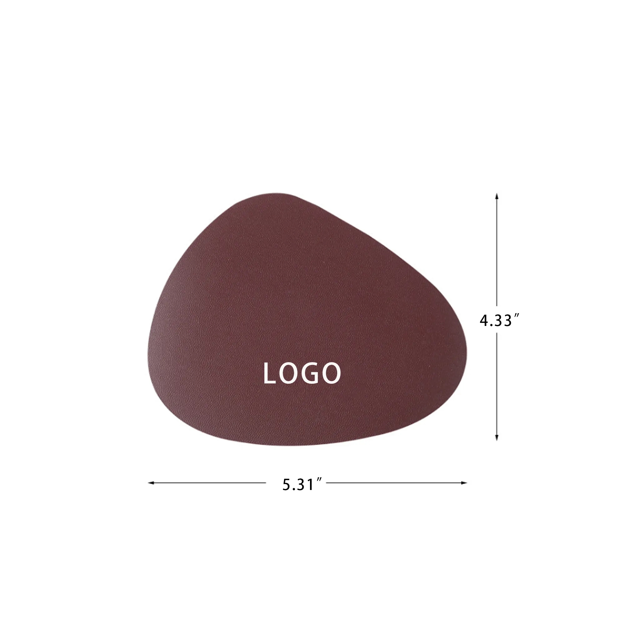 MOQ 100 Custom Leather Coffee Cup Table Mat 3