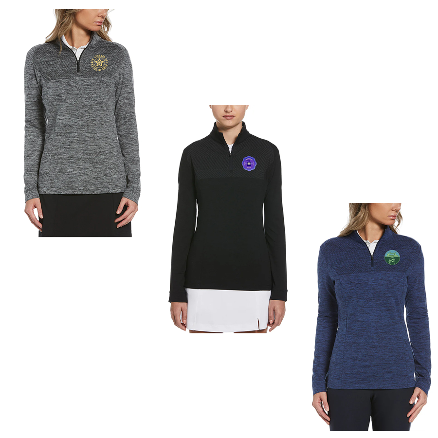 Perry Ellis Ladies Stretch Quarter Zip 2